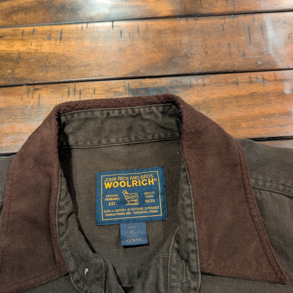 Vintage Woolrich Shirt Jacket Made In Kenya Shacket - Picture 3 of 4